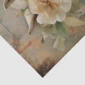 Boho Elegant Witte Paard Decoupage Tissuepapier (Detail)