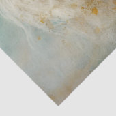 Boho Elegant Witte Paard Decoupage Weefsel Papier (Detail)