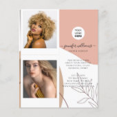 Boho Elegante Aangepaste Foto Logo Promotie Flyer (Voorkant)