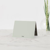 Boho Elegante Botanische Bruiloft Vouw Dank u Kaar Bedankkaart (Achterkant)