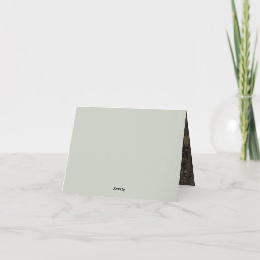 Boho Elegante Botanische Bruiloft Vouw Dank u Kaar Bedankkaart (Achterkant)