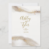 Boho Elegante Kustbruiloft Kaart (Voorkant)