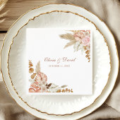 Boho Elegante Pampagras Bloem Huwelijk Servetten