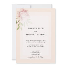 Boho Elegante Roze Roos Waterverf Bloemmotief
