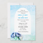 BOHO elegantie! Graceful Wedding Flat Invitation Kaart (Voorkant)