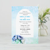 BOHO elegantie! Graceful Wedding Flat Invitation Kaart (Staand voorkant)