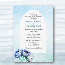 BOHO elegantie! Graceful Wedding Flat Invitation