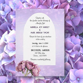 BOHO Elegantie! Gracevolle platte trouwuitnodiging Kaart