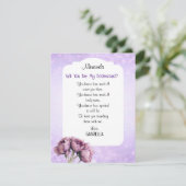 BOHO Elegantie! Wil je mijn bruidsmeisje zijn kaar Kaart (Staand voorkant)