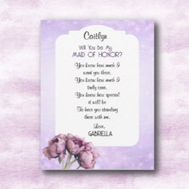 BOHO Elegantie! Wil je mijn bruidsmeisje zijn kaar Kaart