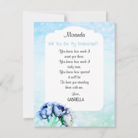 BOHO elegantie! Word jij mijn bruidsmeisje kaart? Kaart (Voorkant)