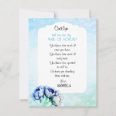 BOHO elegantie! Word jij mijn Maid of Honor kaart? Kaart (Voorkant)