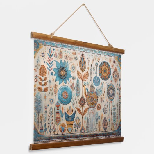 Boho Elementen Muur Hangen Hangend Wandkleed (Gebogen)
