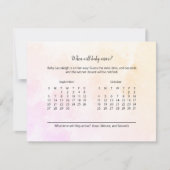 Boho Elephant Baby shower Arrival Predication (Voorkant)