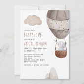 Boho Elephant Baby shower Kaart (Voorkant)