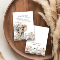 Boho Elephant Cowboy Wildflower Boeken voor Baby