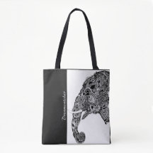 Boho Elephant Dreamweaver - Canvas tas