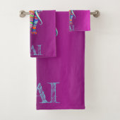 Boho Elephant - gepersonaliseerd Mandala ontwerp Bad Handdoek (Insitu)