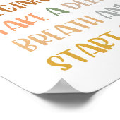 Boho elke dag is een nieuw beginnend Poster (Hoek)