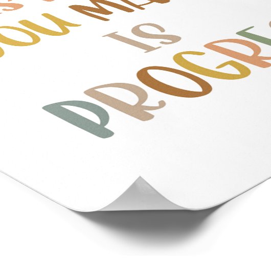 Boho elke fout die je maakt is progress Poster (Hoek)