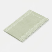 Boho Embroidery Tribal Pattern Post-its - Green Post-it® Notes (Schuin)