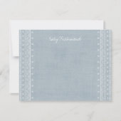 Boho Embroidery Tribal Pattern Stationery - Blue (Voorkant)