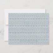 Boho Embroidery Tribal Pattern Stationery - Blue (Achterkant)