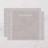 Boho Embroidery Tribal Pattern Stationery - Grey (Voorkant / Achterkant)