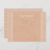 Boho Embroidery Tribal Pattern Stationery - Oranje (Voorkant / Achterkant)