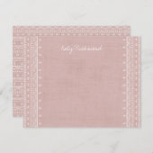 Boho Embroidery Tribal Pattern Stationery - Roze (Voorkant / Achterkant)