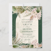 BOHO Emerald Green Pampas Grass Wedding (Voorkant)