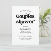 Boho en Retro Black en White | Kogelschoen Kaart (Staand voorkant)