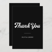 Boho en Retro Black | VRIJGEZELLENFEEST Kaart (Voorkant / Achterkant)