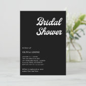 Boho en Retro Black | VRIJGEZELLENFEEST Kaart (Staand voorkant)