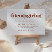 Boho en Retro | Friendsgiving Diner Kaart