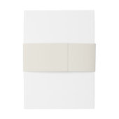 Boho en Retro Neutrale Bruiloft Uitnodigingen Wikkel (Achterkant Voorbeeld)