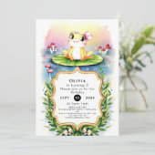 Boho Enchanted Frog Verjaardag Kaart (Staand voorkant)