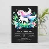 Boho Enchanted Horse Verjaardag Kaart (Staand voorkant)