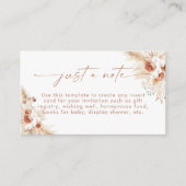 Boho Enclosure Kaart | Terracotta slechts een noti (Voorkant)