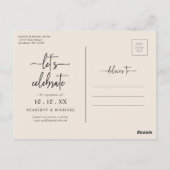 Boho Engagement Party Briefkaart (Achterkant)