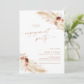 Boho Engagement Party nodigt een paar douche uit Kaart (Staand voorkant)