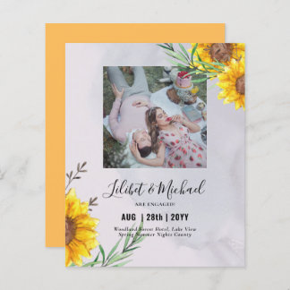 BOHO Engagement Party nodigt FOTO Sunflower