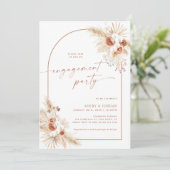 Boho Engagement Party nodigt uit | Kaart voor stel (Staand voorkant)