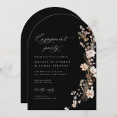 Boho Engagement Party Wildflower Invitation Kaart (Voorkant / Achterkant)