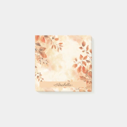 Boho esdoorn Herfst verlaat gewoonte Post-it® Notes (Voorkant)