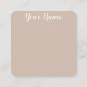 Boho | esthetisch | gedroogde bloem | Visitekaartj Vierkante Visitekaartje (Achterkant)