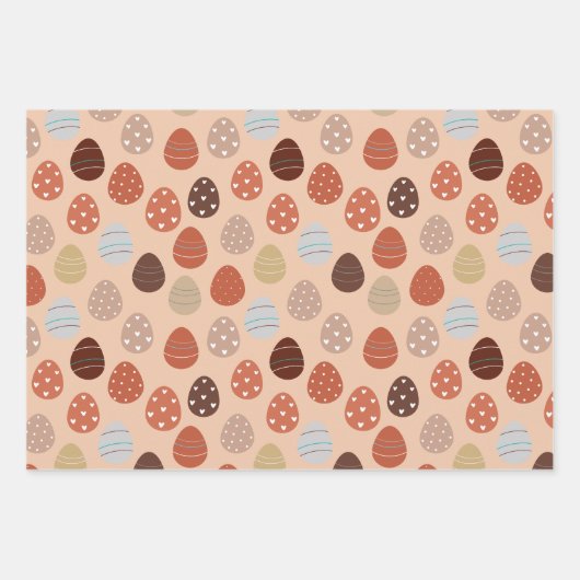 Boho esthetisch paasthema inpakpapier vel (Voorkant)