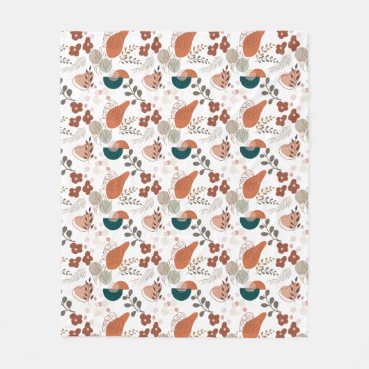 BOHO esthetisch patroon A10 Fleece Deken (Voorkant)