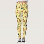 BOHO Esthetisch Patroon A10 L Geel BG Leggings (Voorkant)