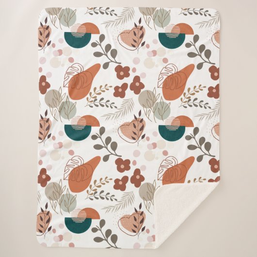 BOHO esthetisch patroon A10 Sherpa Deken (Voorkant)